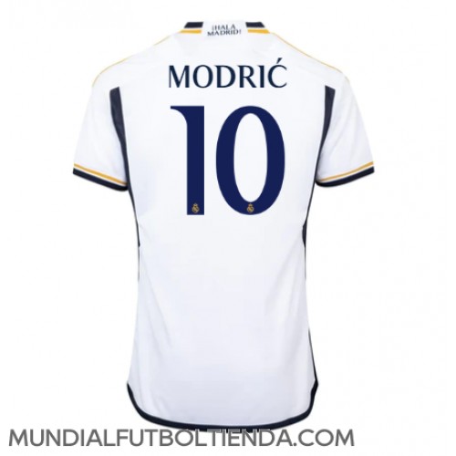 Camiseta Real Madrid Luka Modric #10 Primera Equipación Replica 2023-24 mangas cortas